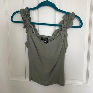 Reformation Sage Green top